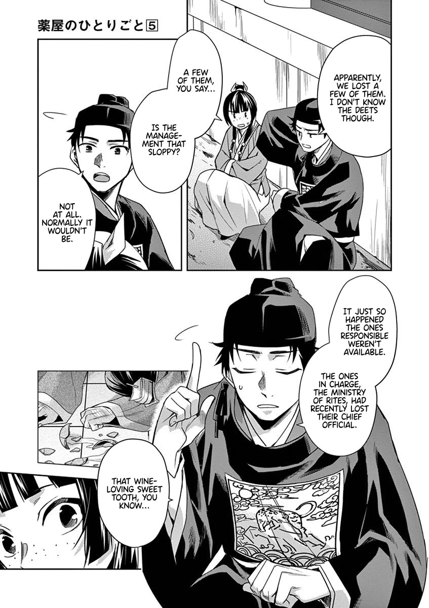 Kusuriya no Hitorigoto - Maomao no Koukyuu Nazotoki Techou chapter 22 page 21