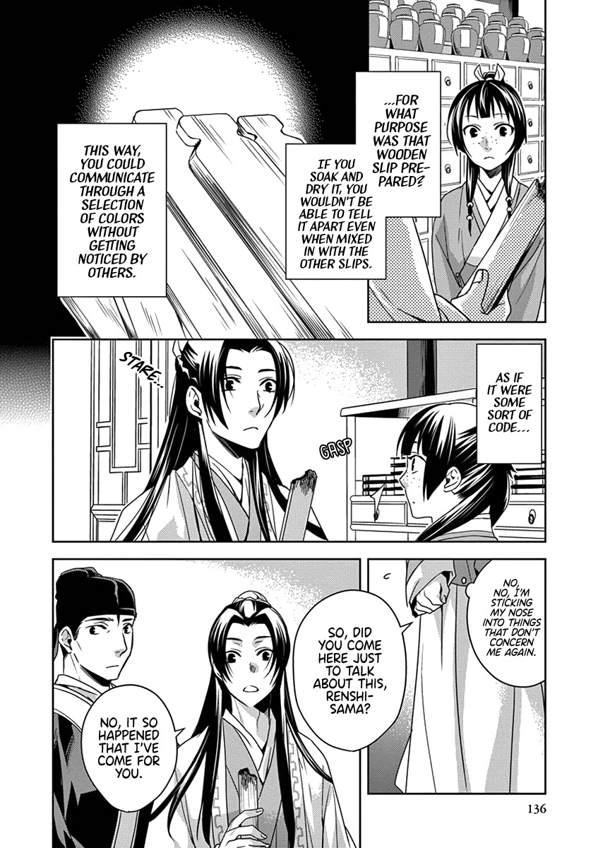 Kusuriya no Hitorigoto - Maomao no Koukyuu Nazotoki Techou chapter 4 page 13
