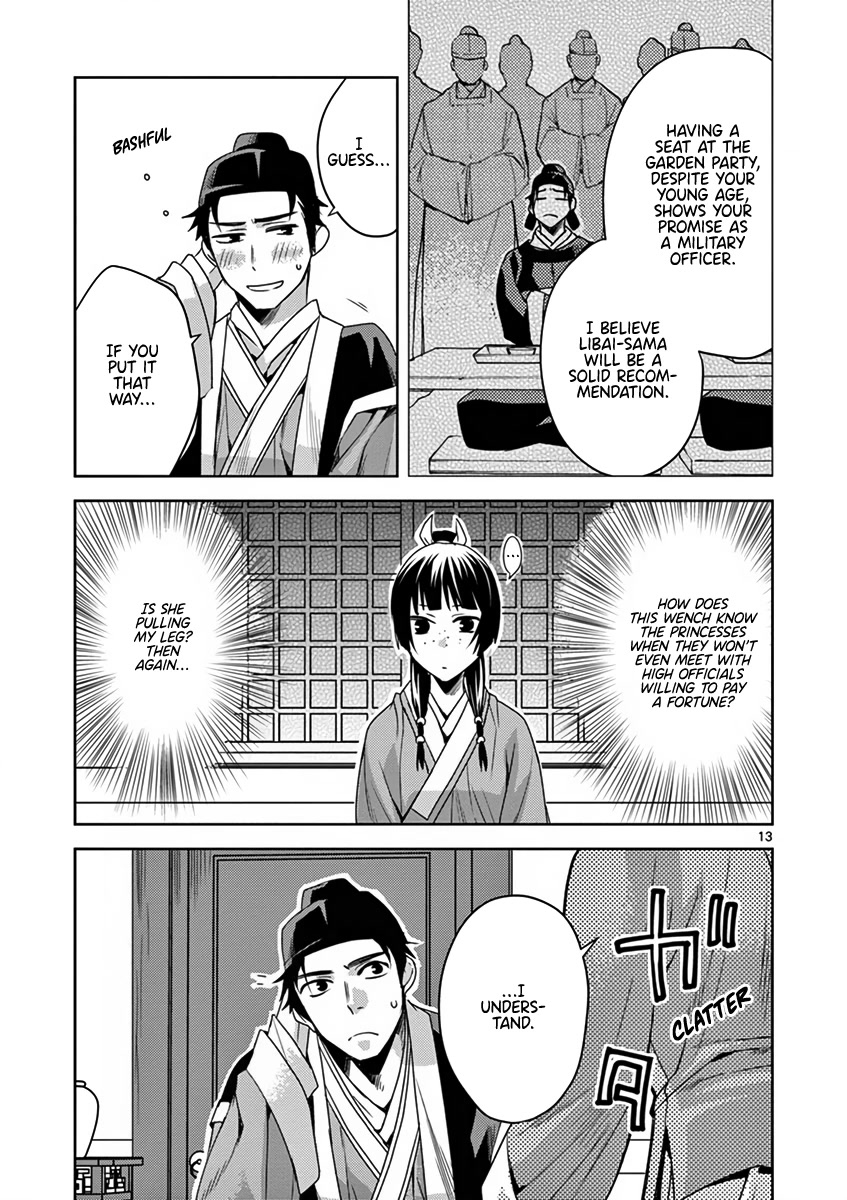 Kusuriya no Hitorigoto - Maomao no Koukyuu Nazotoki Techou chapter 8 page 13