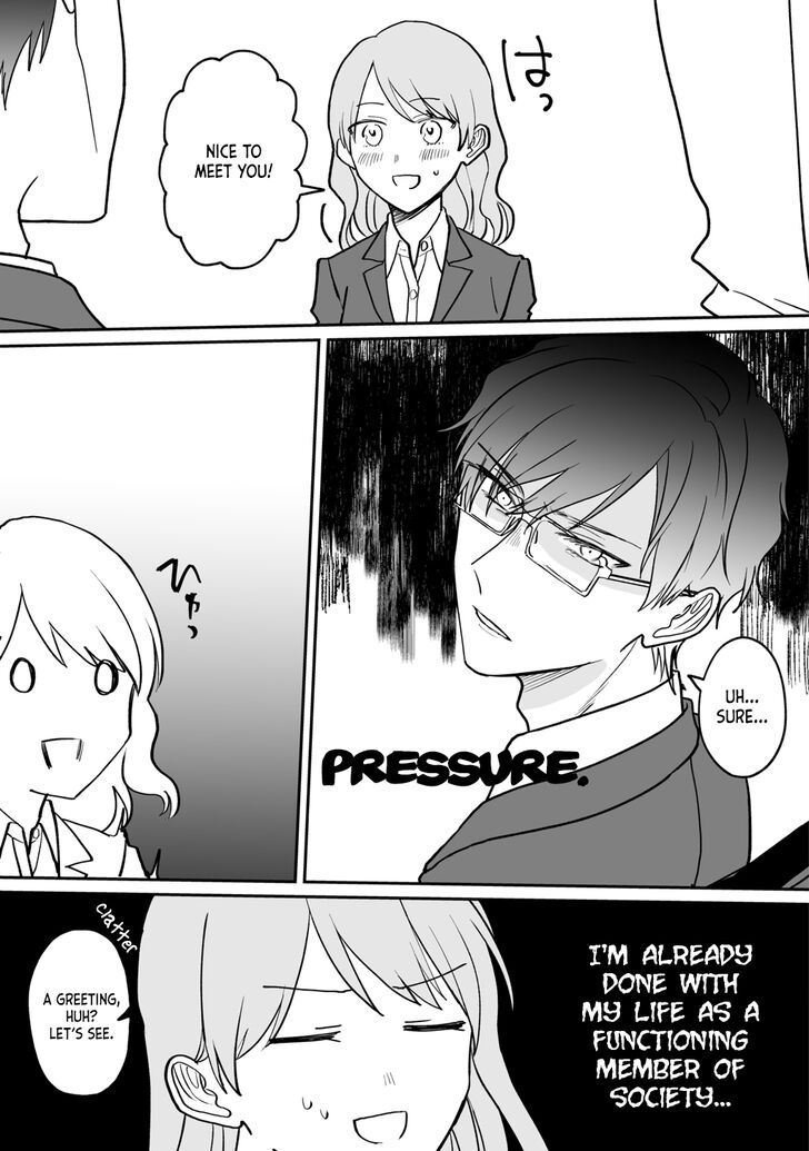 Kuuki ga "Yomeru" Shinnyushain to Buaiso na Senpai no Hanashi chapter 1 page 4