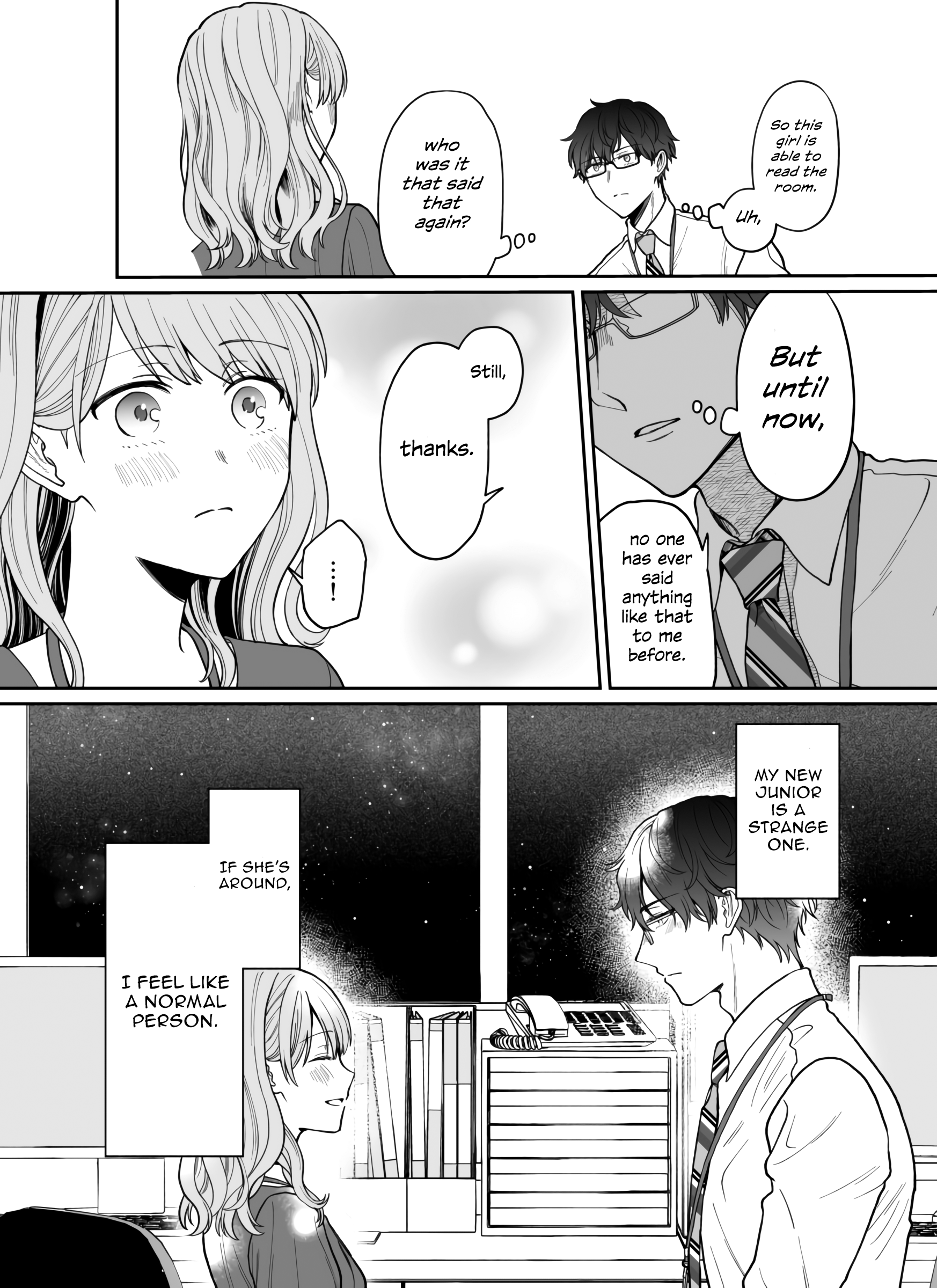 Kuuki ga "Yomeru" Shinnyushain to Buaiso na Senpai no Hanashi chapter 11 page 6