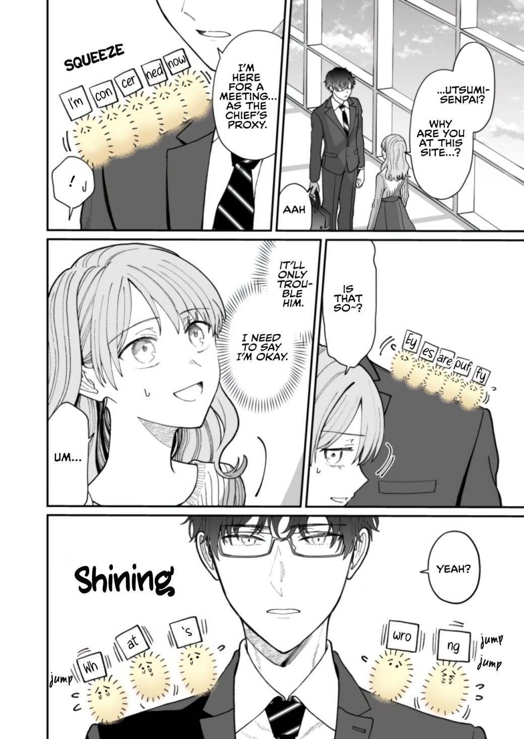 Kuuki ga "Yomeru" Shinnyushain to Buaiso na Senpai no Hanashi chapter 14 page 12