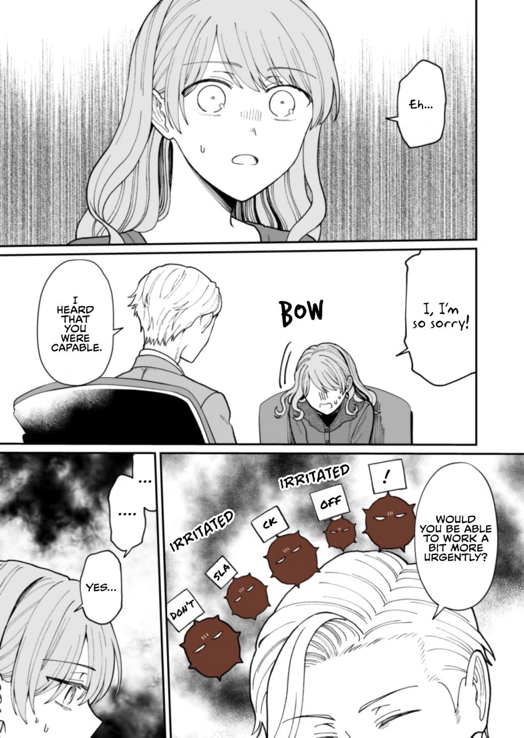 Kuuki ga "Yomeru" Shinnyushain to Buaiso na Senpai no Hanashi chapter 14 page 7