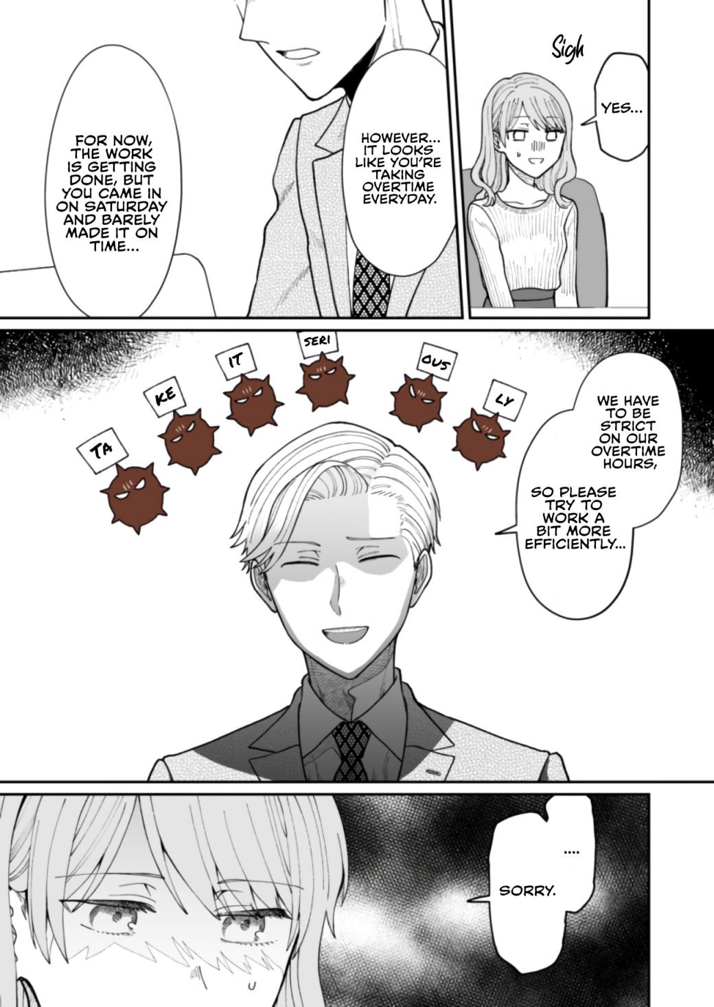 Kuuki ga "Yomeru" Shinnyushain to Buaiso na Senpai no Hanashi chapter 14 page 9