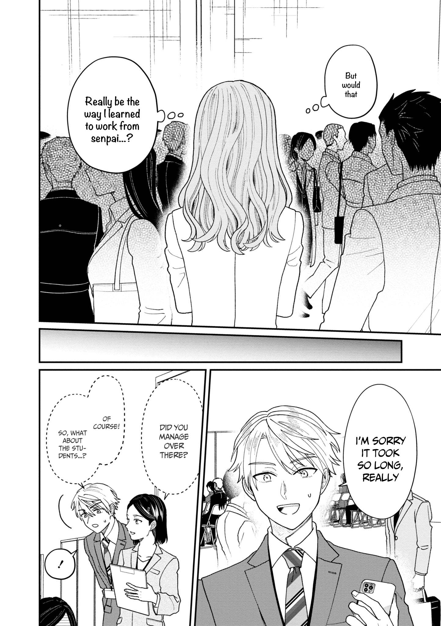 Kuuki ga "Yomeru" Shinnyushain to Buaiso na Senpai no Hanashi chapter 19 page 5