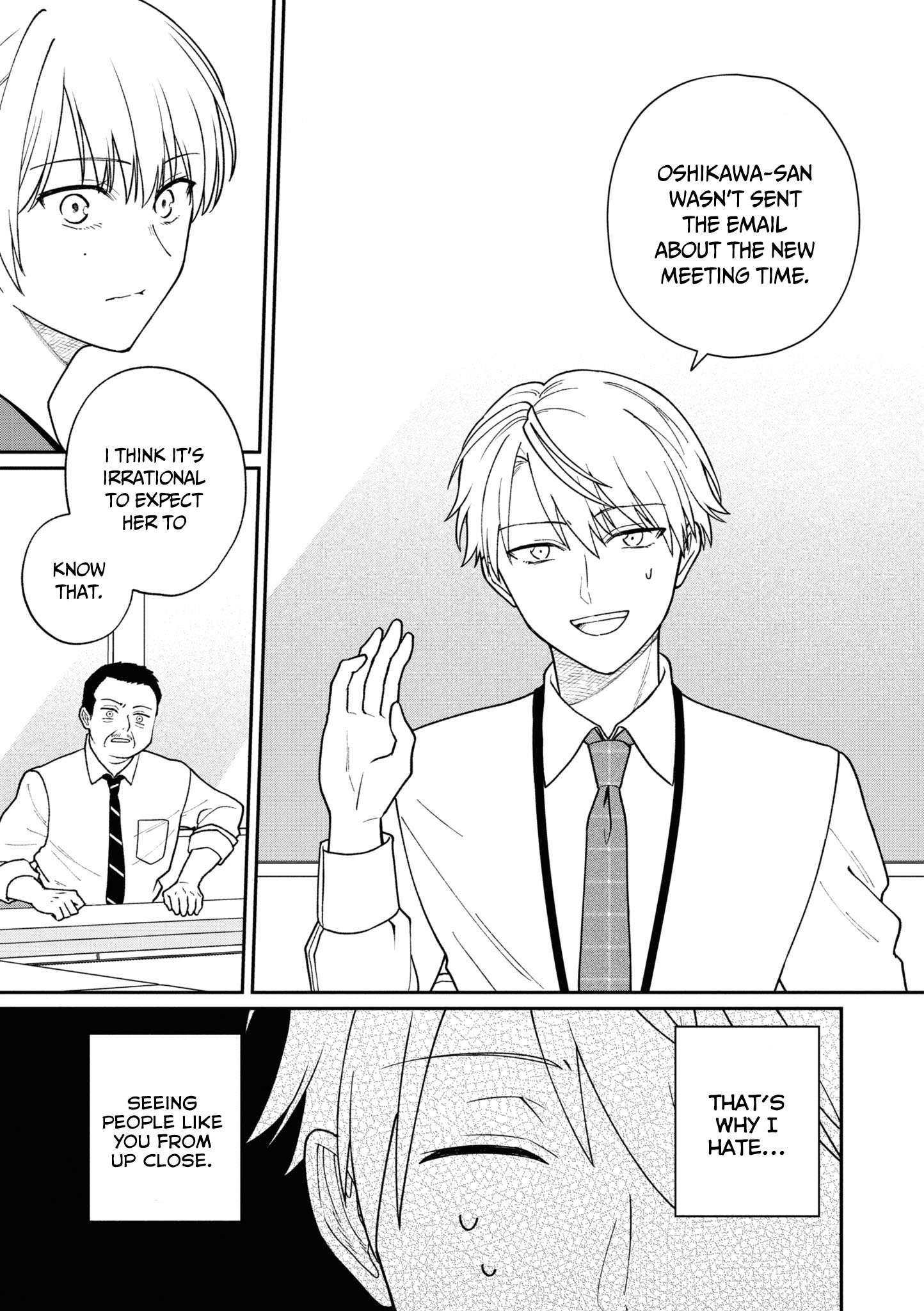 Kuuki ga "Yomeru" Shinnyushain to Buaiso na Senpai no Hanashi chapter 35 page 8