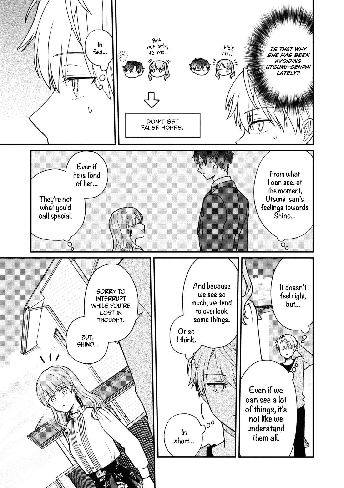 Kuuki ga "Yomeru" Shinnyushain to Buaiso na Senpai no Hanashi chapter 37 page 12