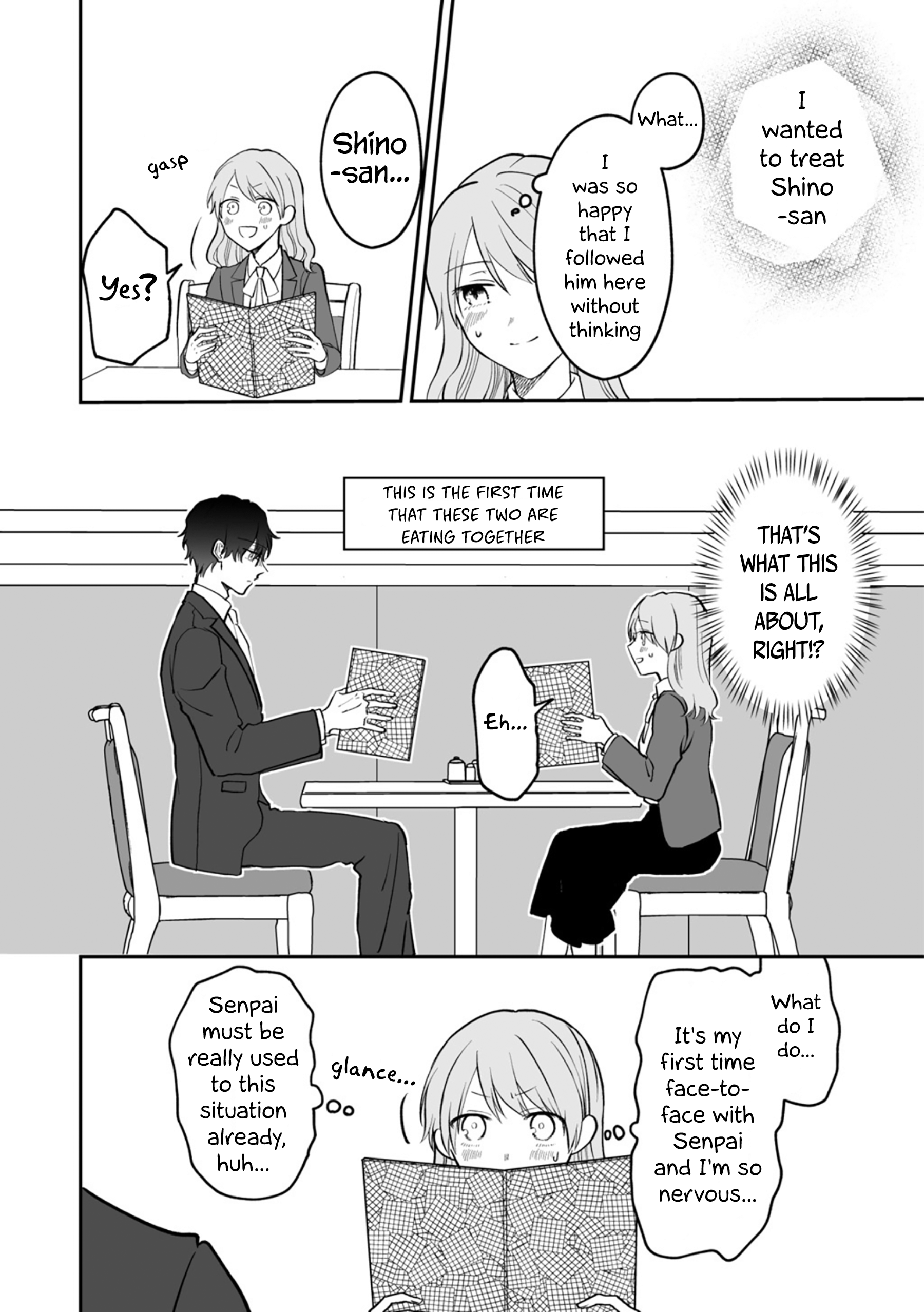 Kuuki ga "Yomeru" Shinnyushain to Buaiso na Senpai no Hanashi chapter 5.1 page 2