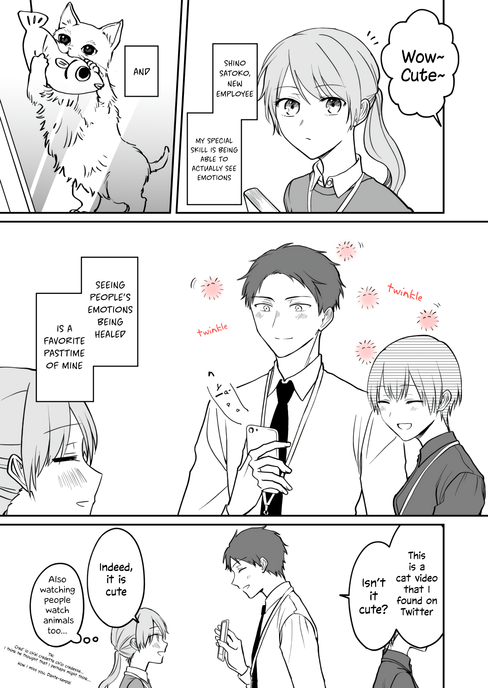 Kuuki ga "Yomeru" Shinnyushain to Buaiso na Senpai no Hanashi chapter 6 page 1