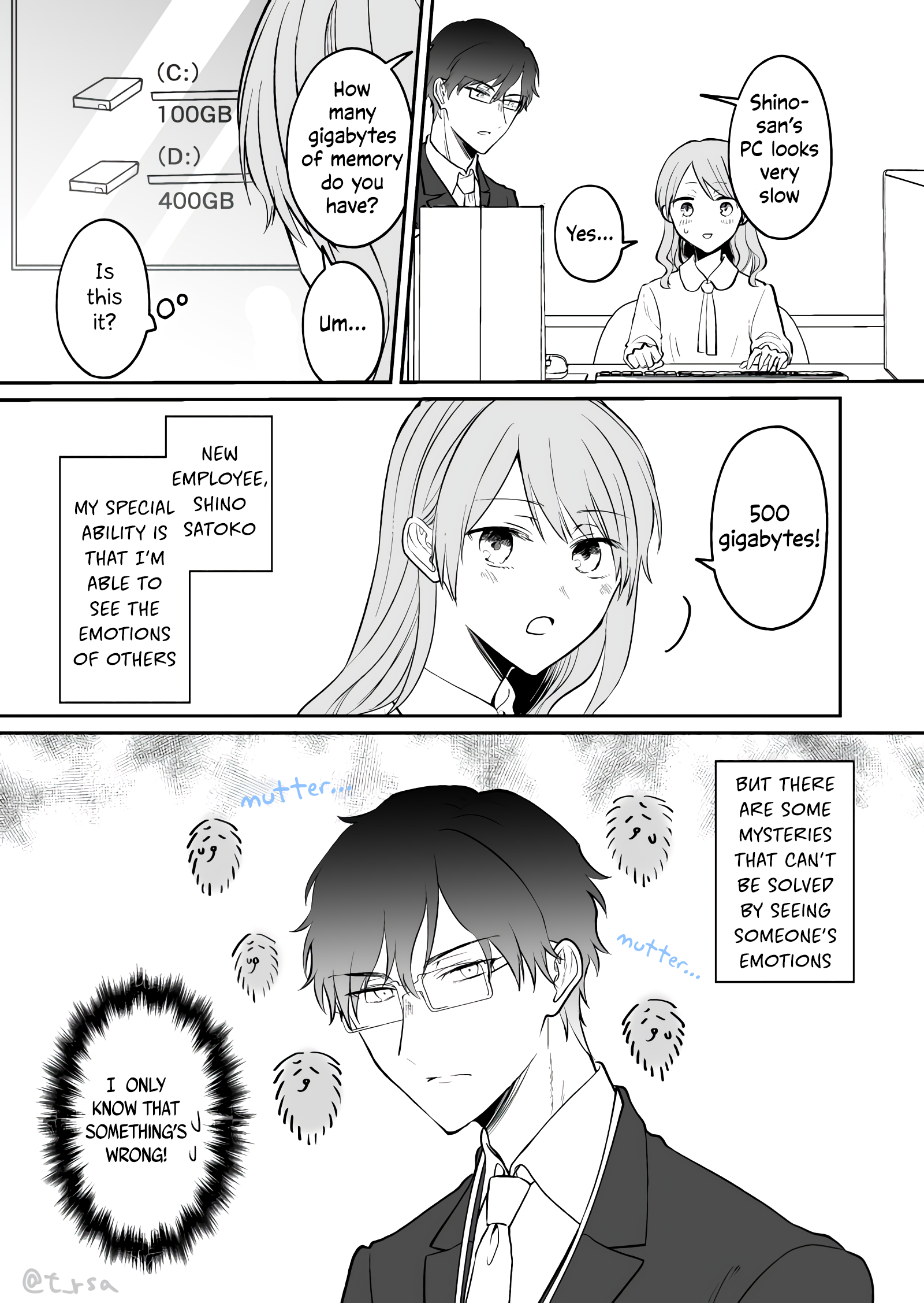 Kuuki ga "Yomeru" Shinnyushain to Buaiso na Senpai no Hanashi chapter 7 page 1