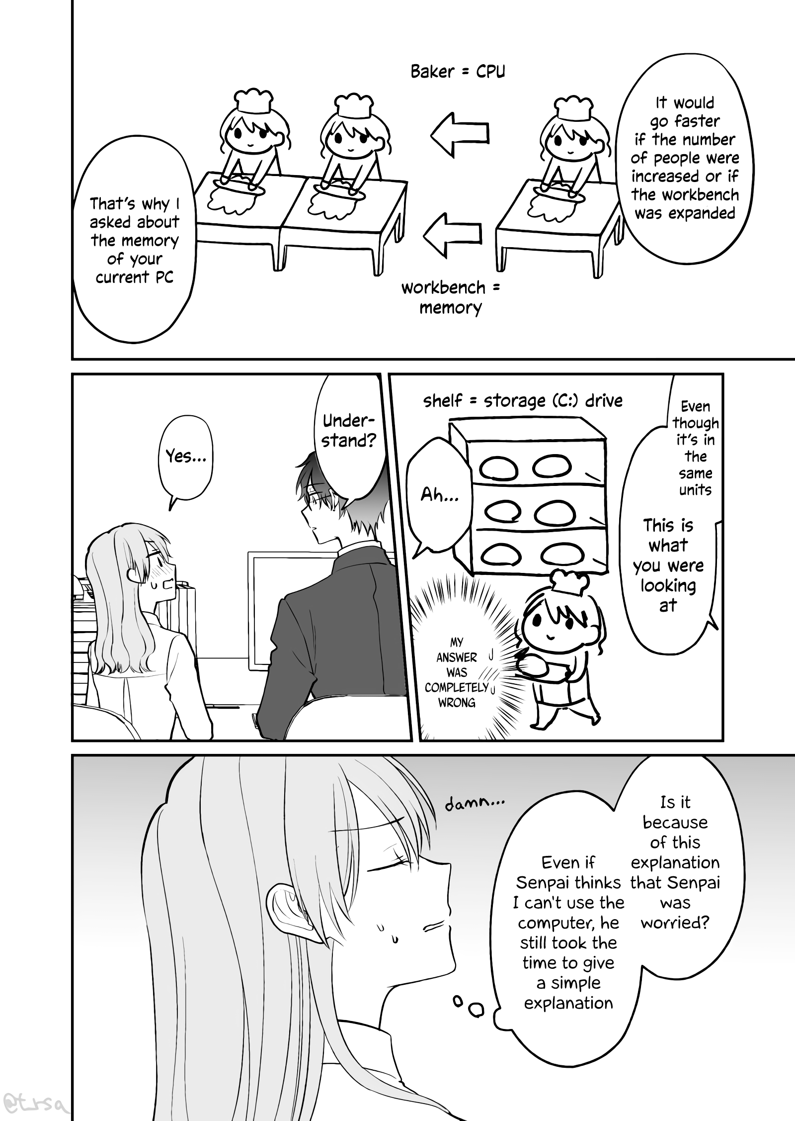 Kuuki ga "Yomeru" Shinnyushain to Buaiso na Senpai no Hanashi chapter 7 page 4