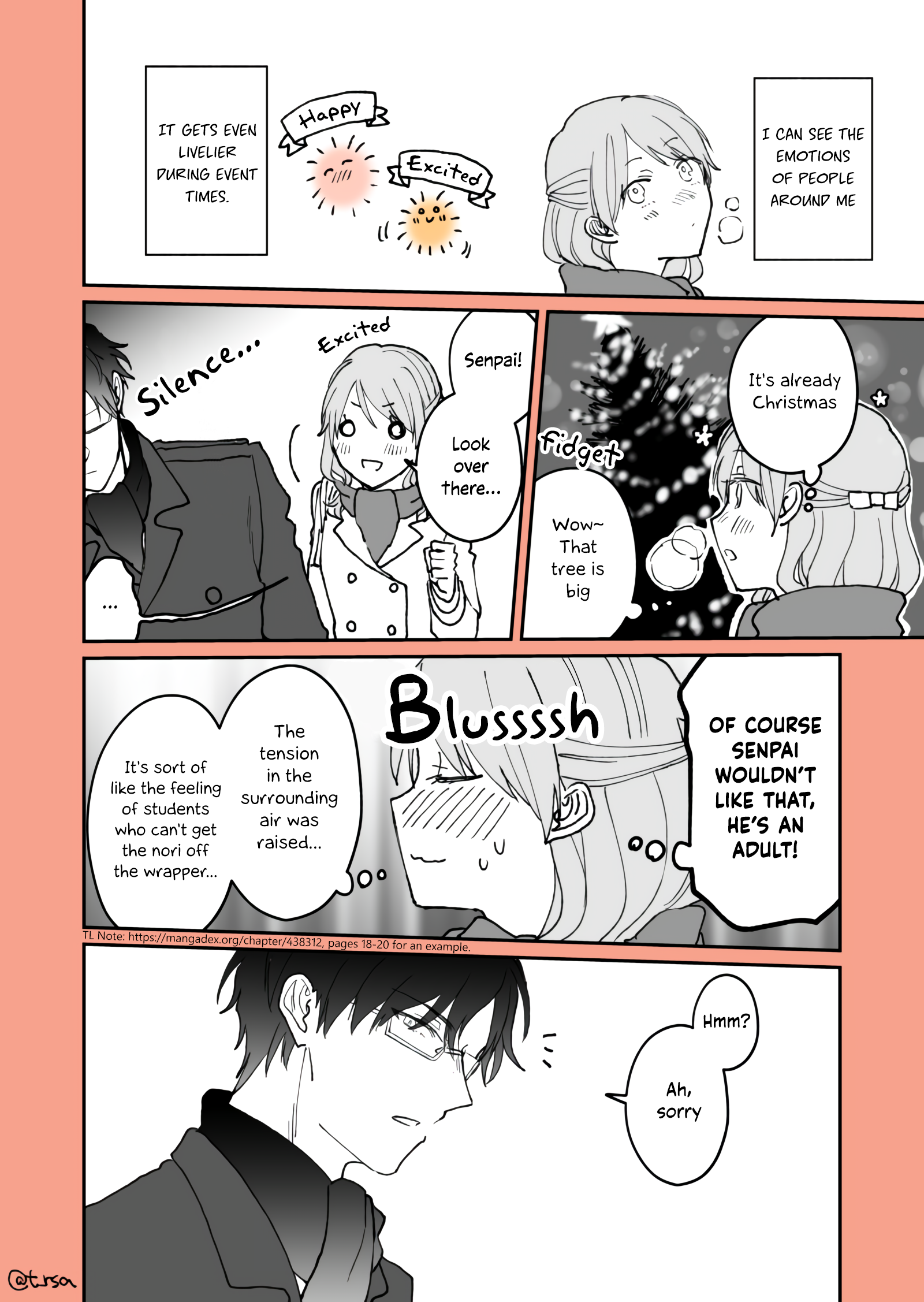 Kuuki ga "Yomeru" Shinnyushain to Buaiso na Senpai no Hanashi chapter 8.1 page 1