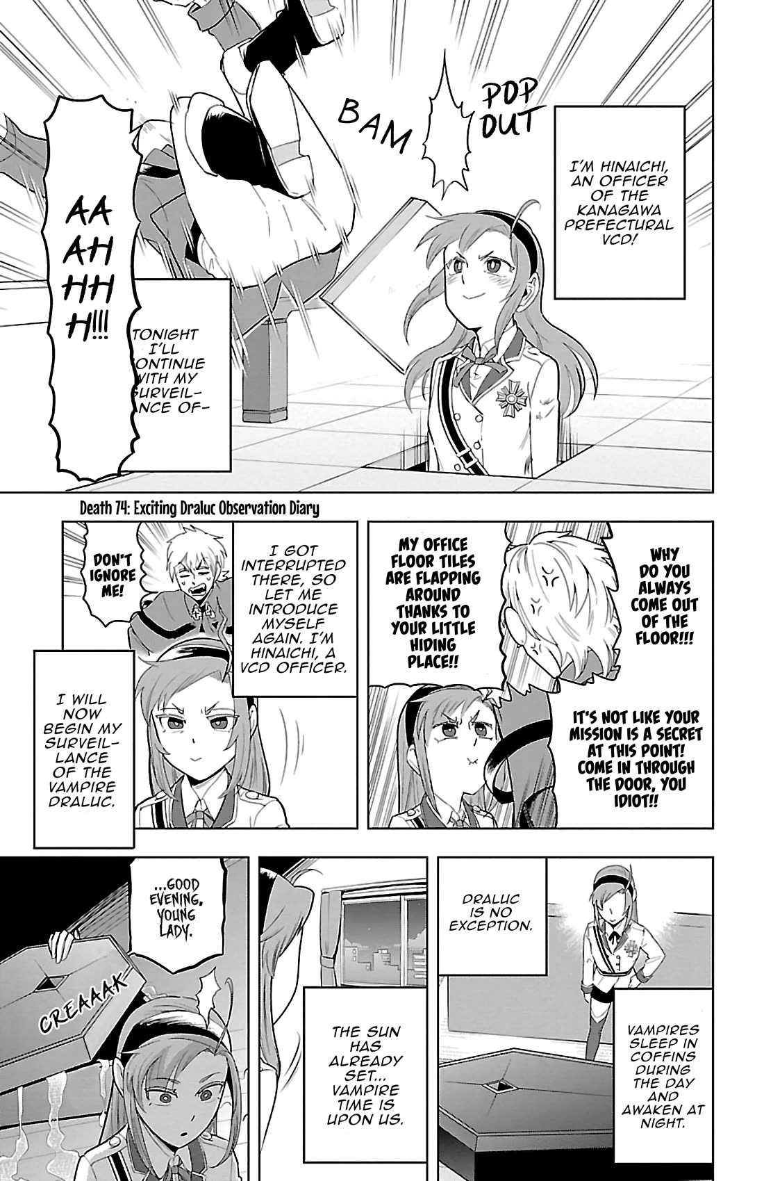 Kyuuketsuki Sugu Shinu chapter 74 page 1