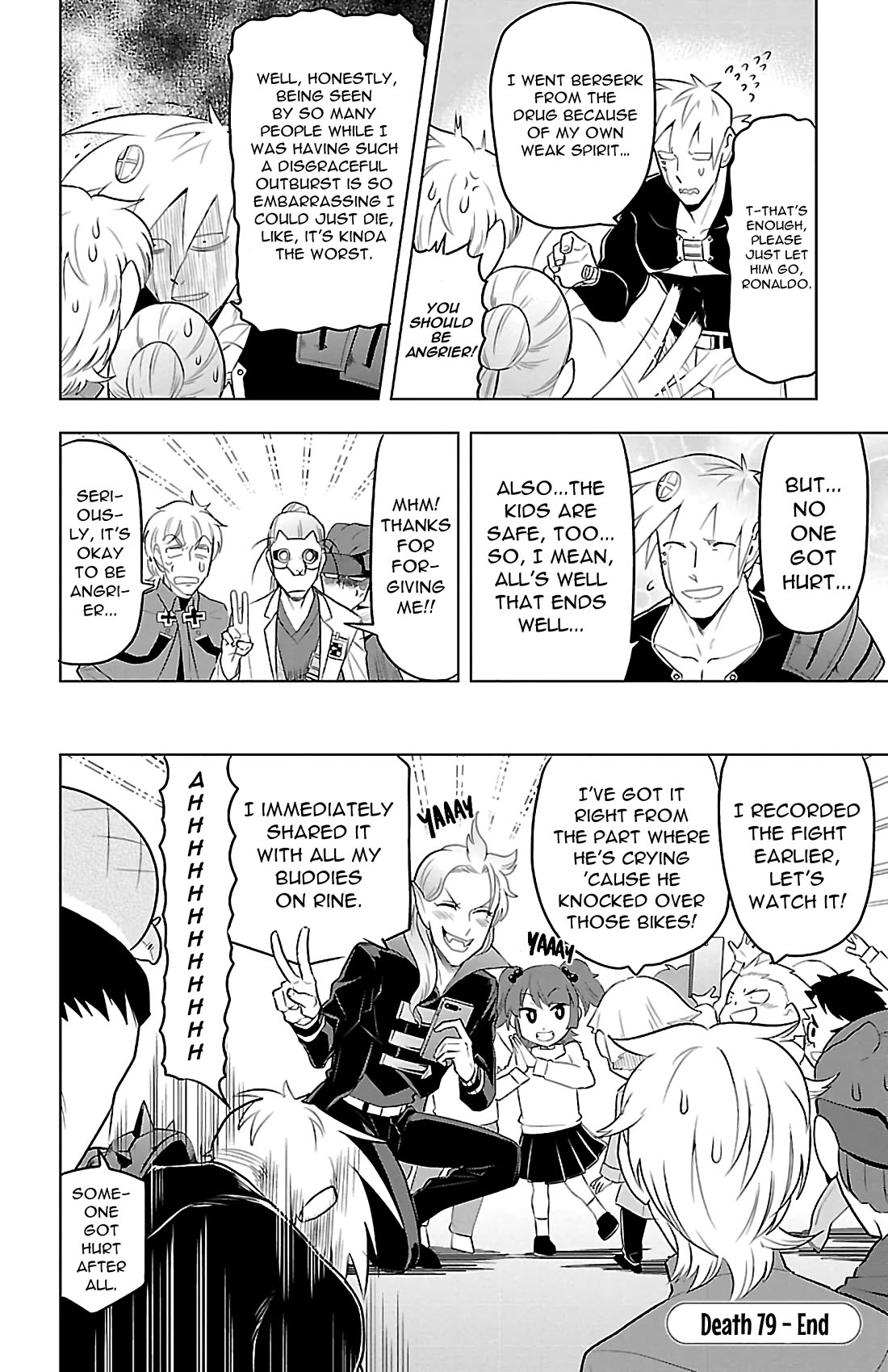 Kyuuketsuki Sugu Shinu chapter 79 page 12