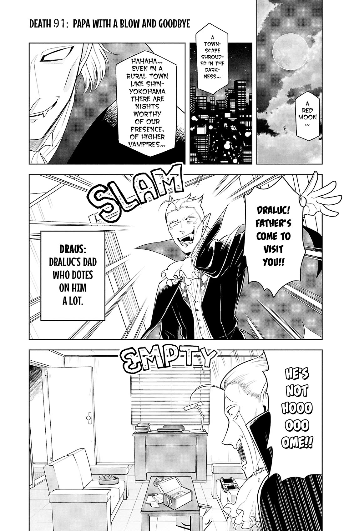 Kyuuketsuki Sugu Shinu chapter 91 page 1