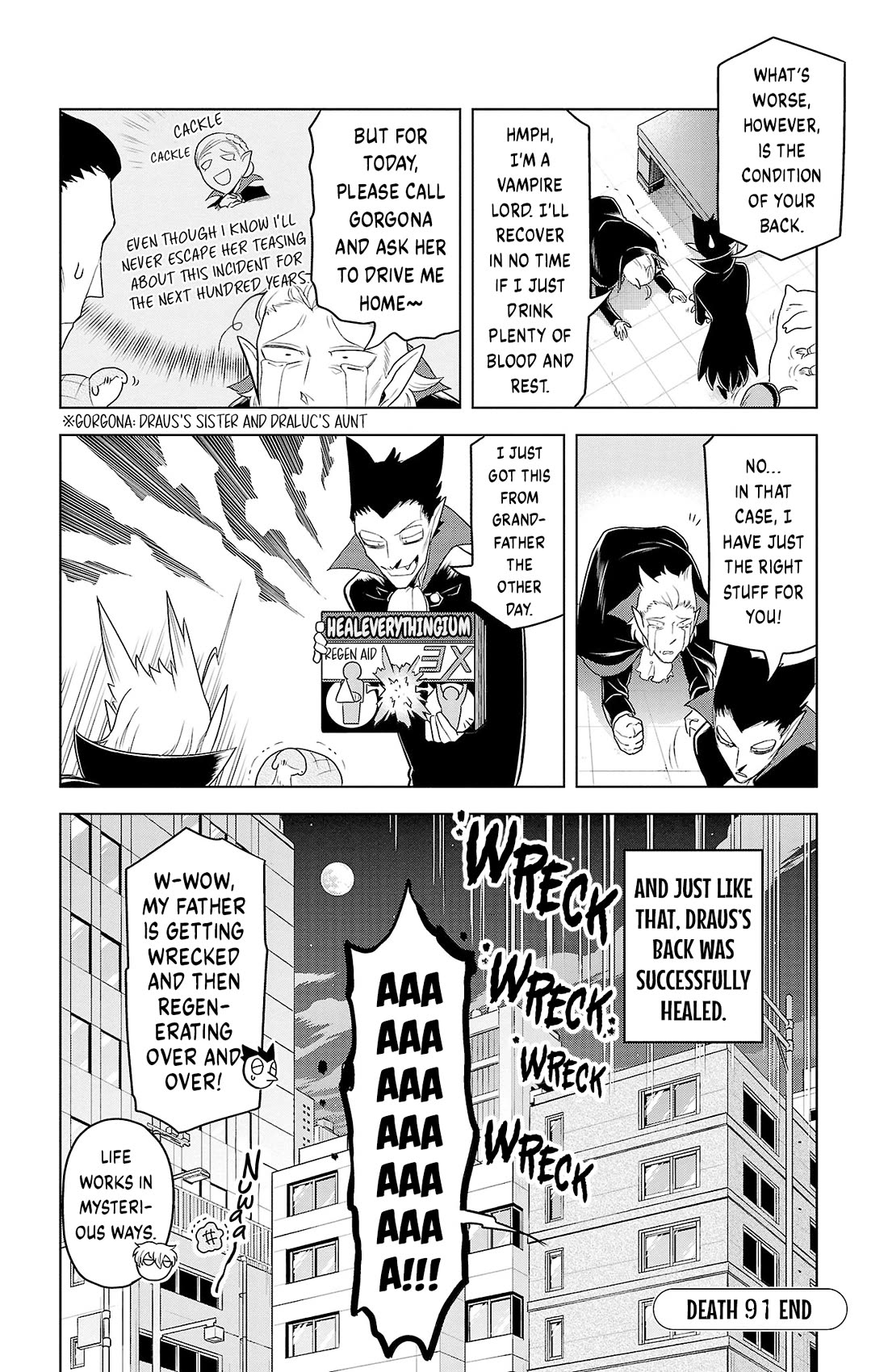 Kyuuketsuki Sugu Shinu chapter 91 page 12