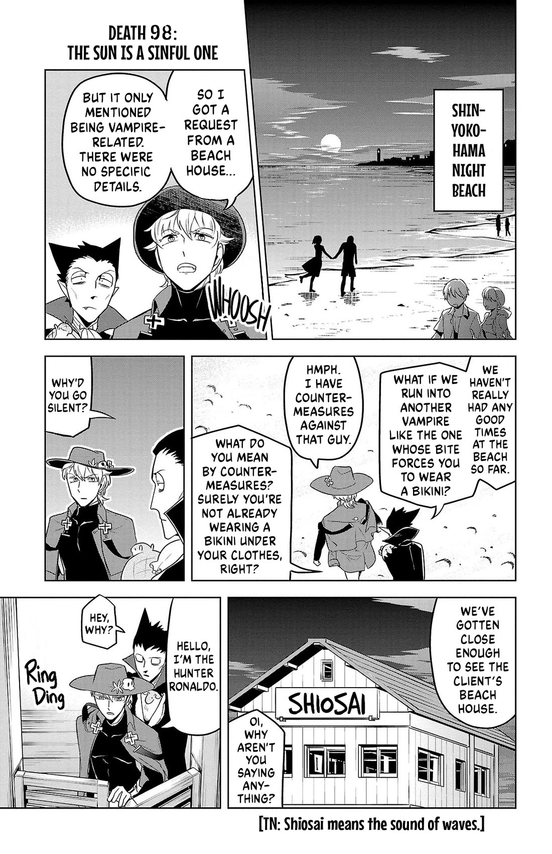 Kyuuketsuki Sugu Shinu chapter 98 page 1
