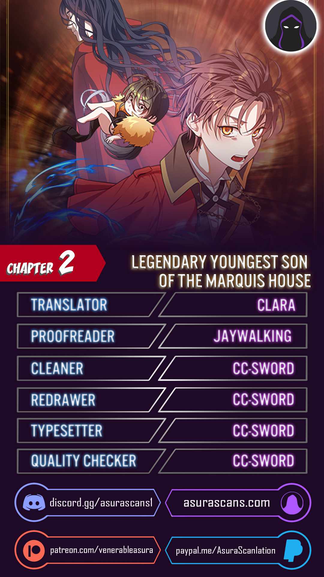 Legendary Youngest Son of the Marquis House chapter 2 page 1