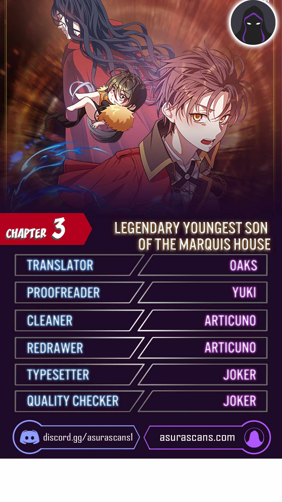 Legendary Youngest Son of the Marquis House chapter 3 page 1