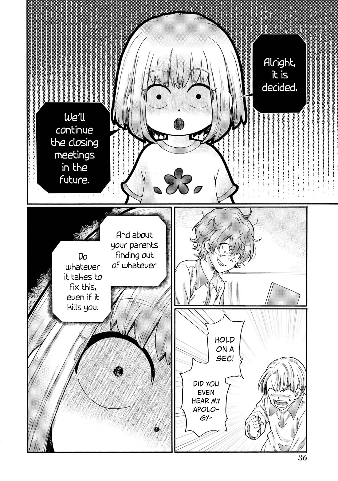Let’s Start The Closing Meeting. ~ So Begins The Bullying Trial ~ chapter 11 page 34