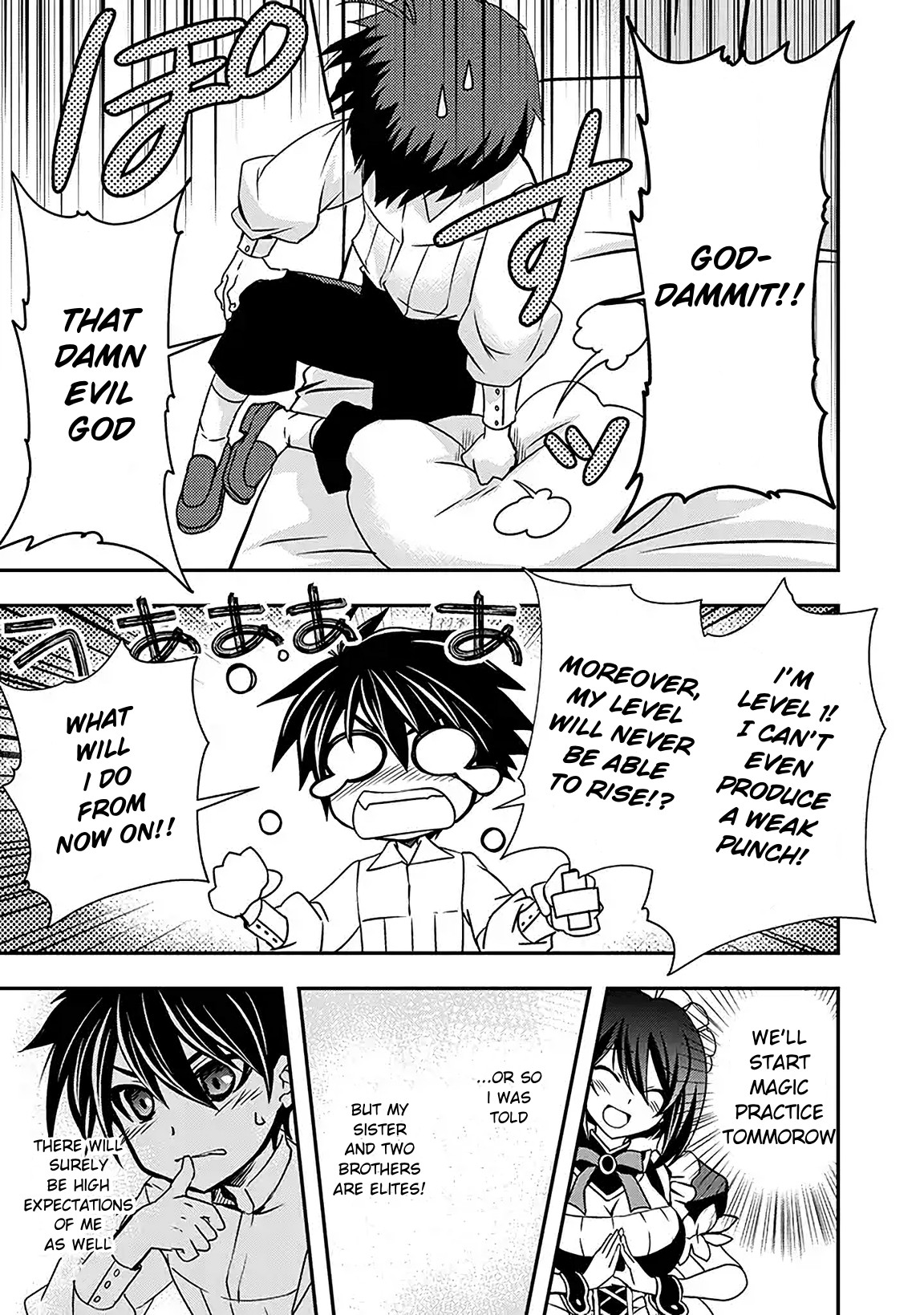 Level 1 no Saikyou kenja ~Noroi de sai kakyuu mahou shika tsukaenaikedo, kami no kanchigai de mugen no maryoku o te ni ire saikyou ni~ chapter 2 page 7