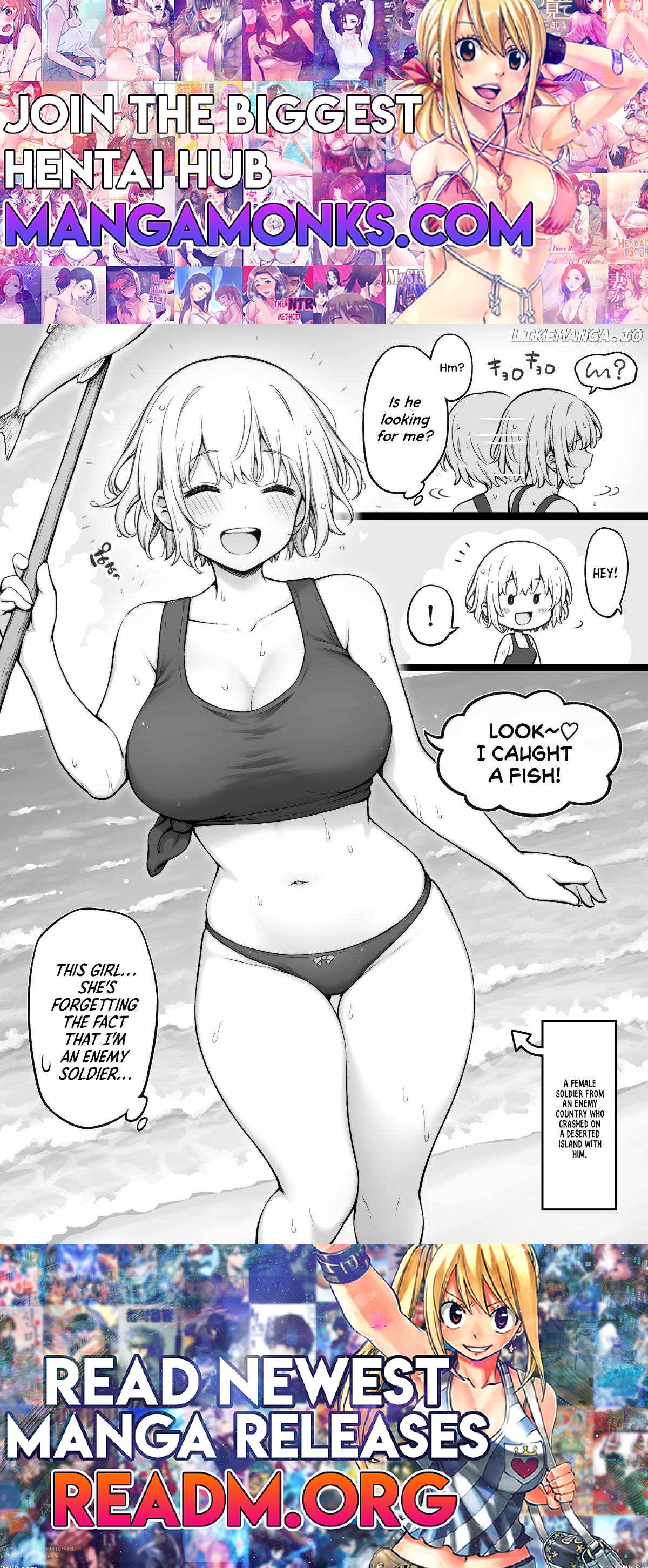 Life on a Deserted Island with an Enemy Female Soldier chapter 8 page 1