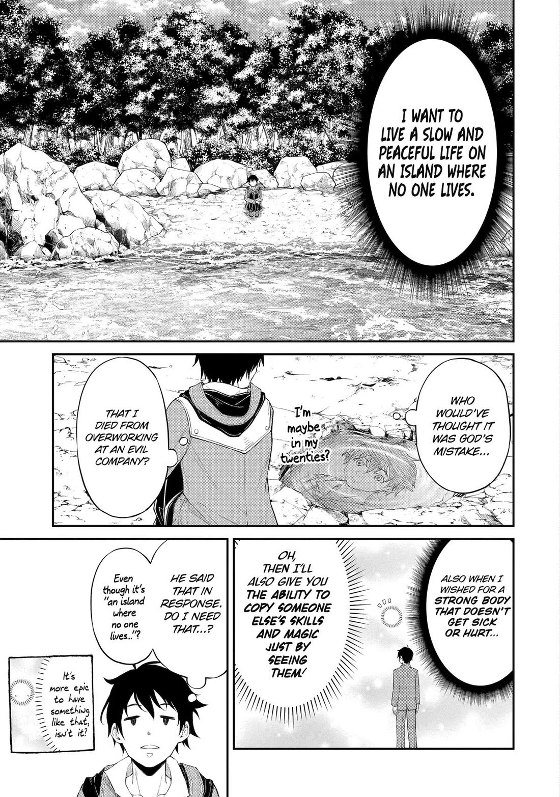 Living a Laid-Back Second Life on the Island of the Strongest Species chapter 1 page 8