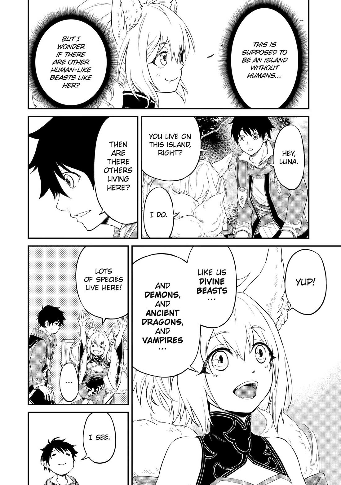 Living a Laid-Back Second Life on the Island of the Strongest Species chapter 2 page 36