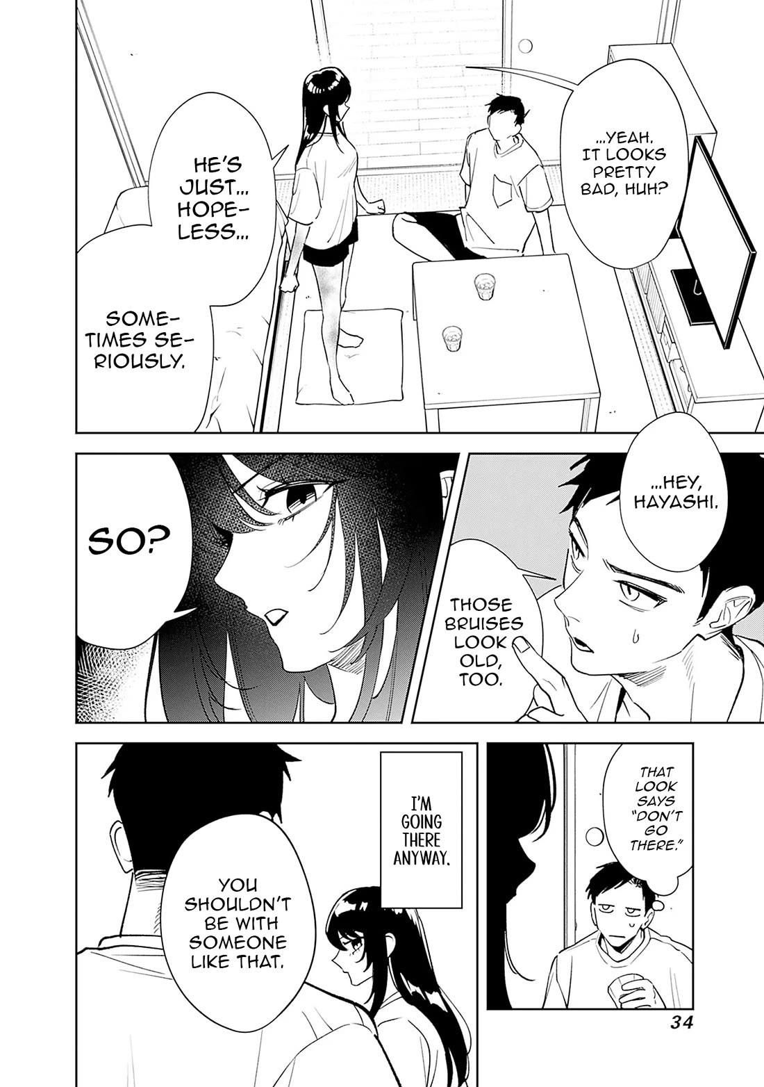 Living Together with the Queen from My High School Days Who was Arrogant, Surprisingly isn't That Uncomfortable chapter 1 page 34