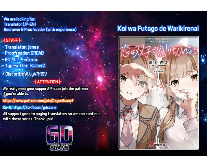 Love could not get shared between the twins chapter 8 page 1