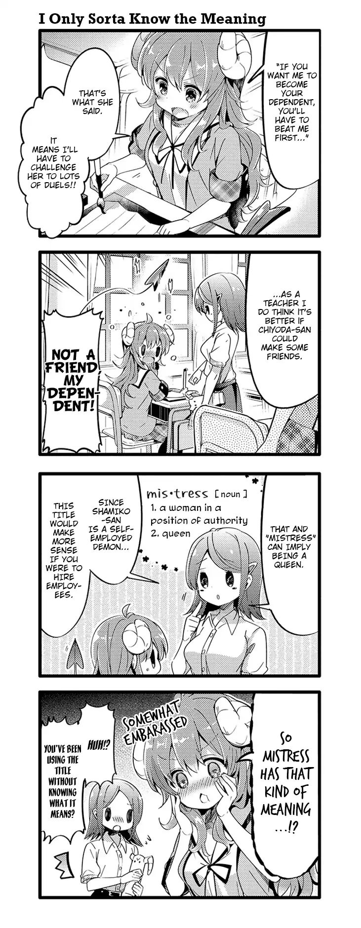 Machikado Mazoku chapter 27 page 3