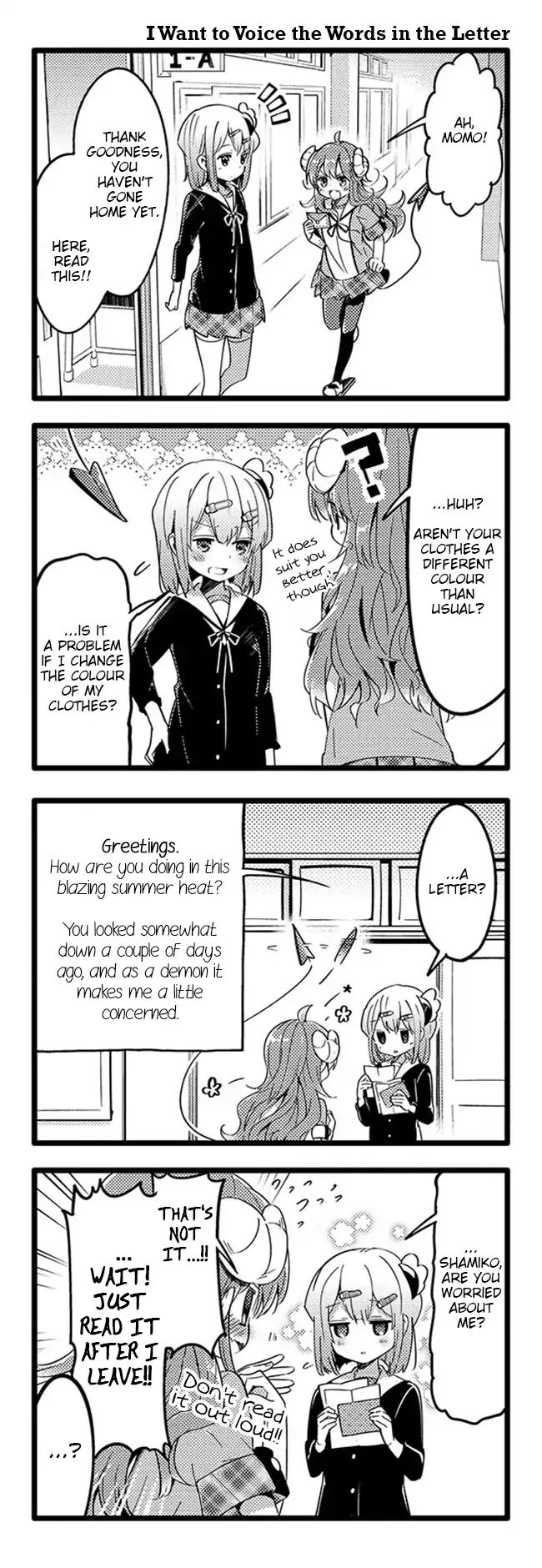 Machikado Mazoku chapter 27 page 6