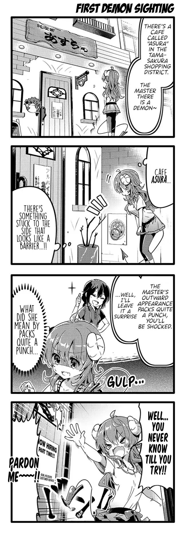 Machikado Mazoku chapter 34 page 4