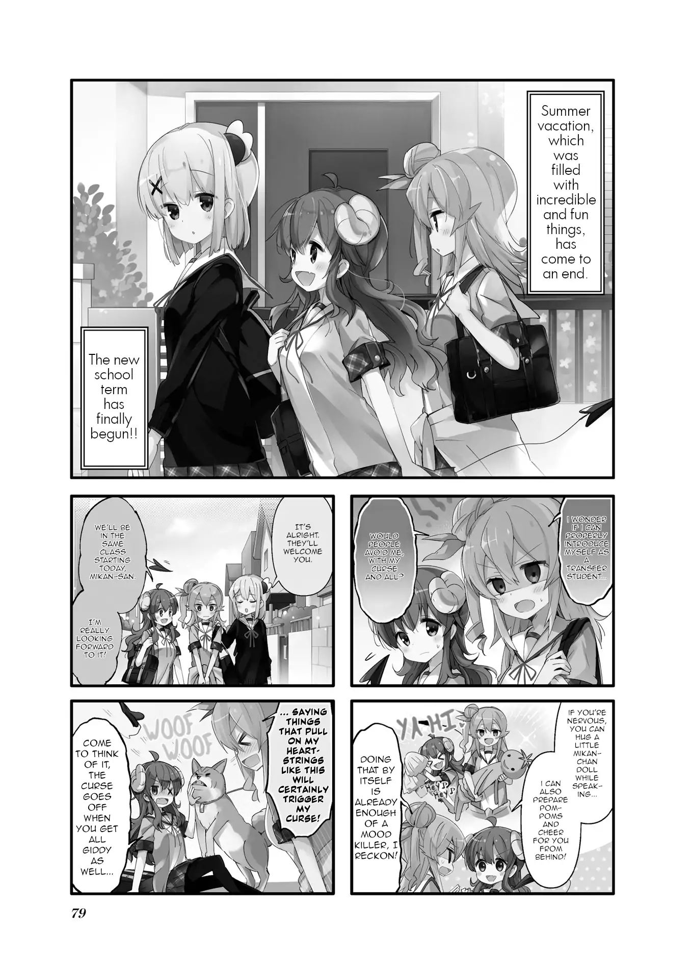 Machikado Mazoku chapter 48 page 1