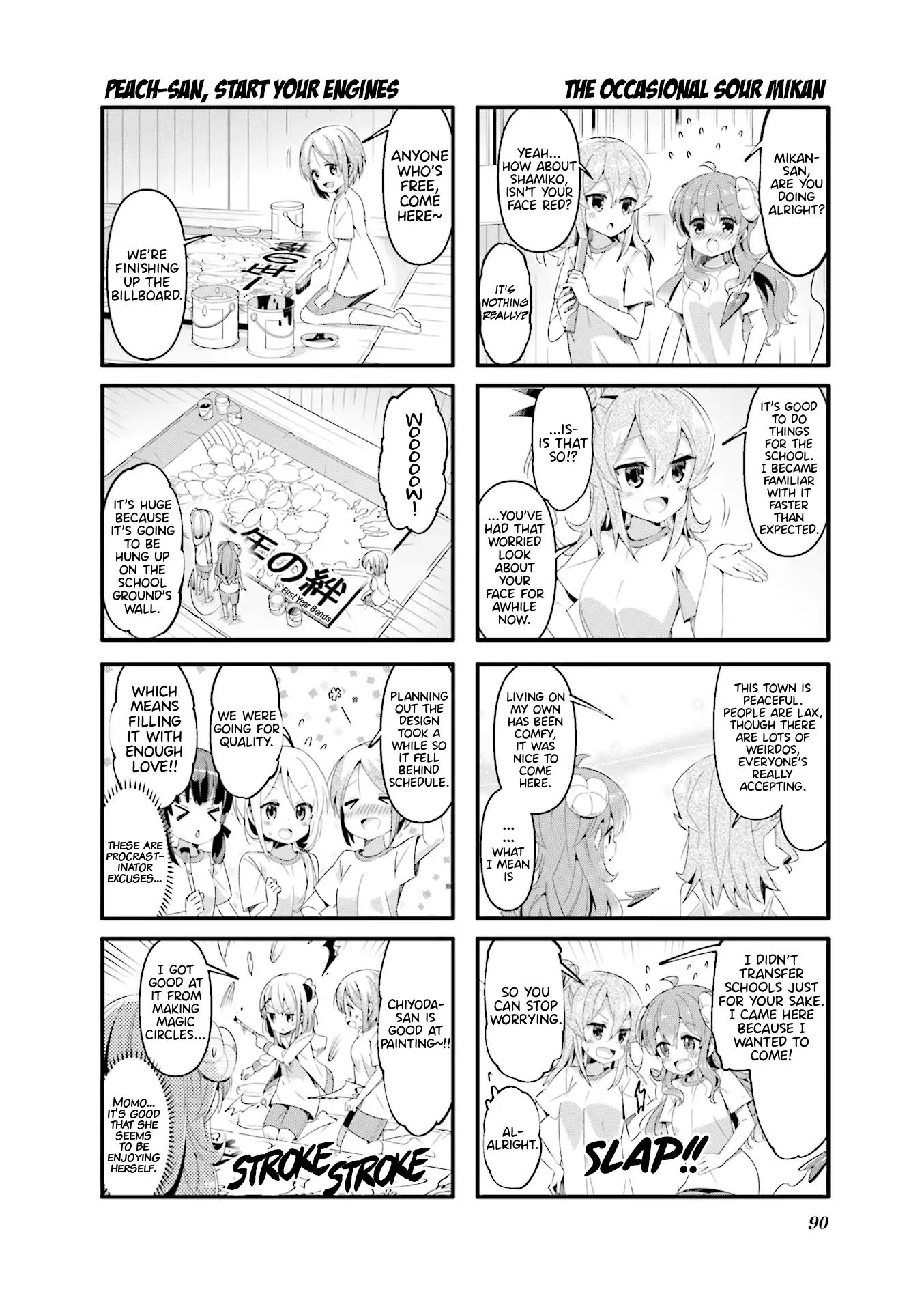 Machikado Mazoku chapter 49 page 4