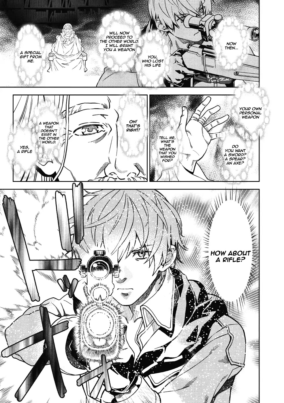 Magan to Dangan o Tsukatte Isekai o Buchinuku! chapter 1 page 8