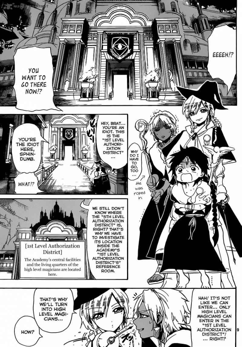 Magi - Labyrinth of Magic chapter 154 page 9
