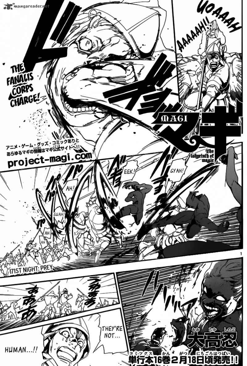 Magi - Labyrinth of Magic chapter 171 page 1