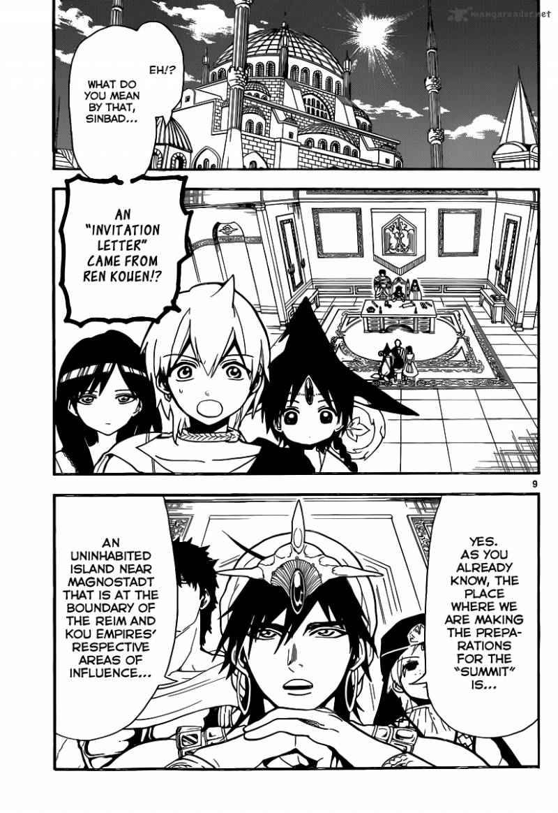 Magi - Labyrinth of Magic chapter 201 page 9