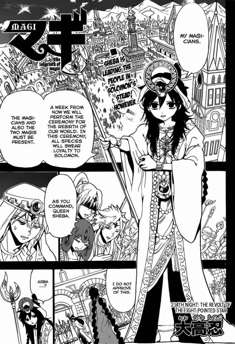Magi - Labyrinth of Magic chapter 234 page 2