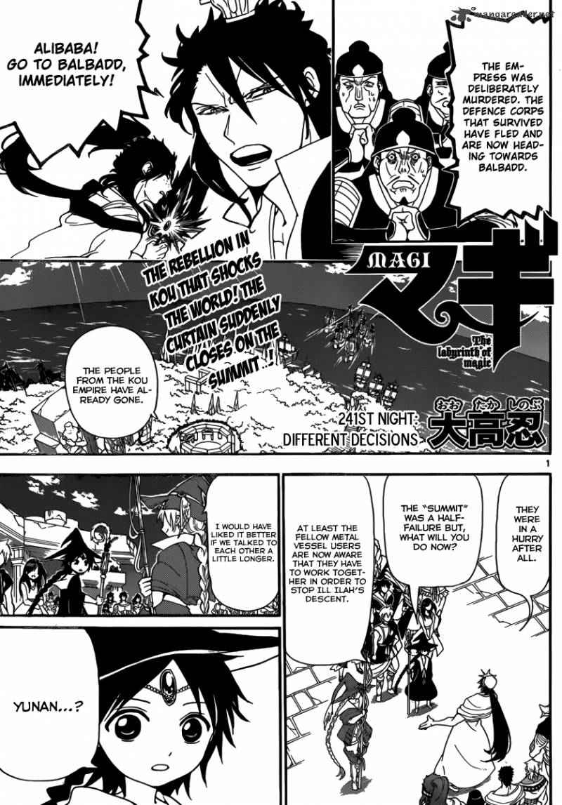 Magi - Labyrinth of Magic chapter 241 page 2