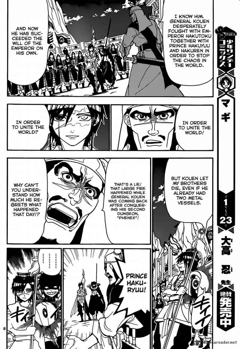 Magi - Labyrinth of Magic chapter 245 page 9