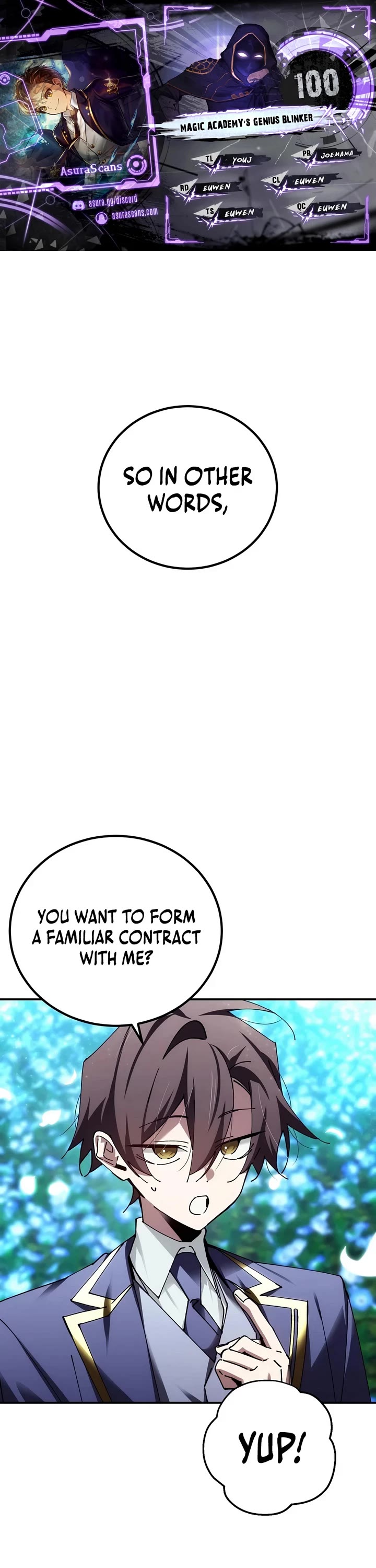 Magic Academy’s Genius Blinker chapter 100 page 1