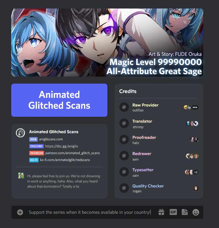 Magic Level 99990000 All-Attribute Great Sage chapter 28 page 1