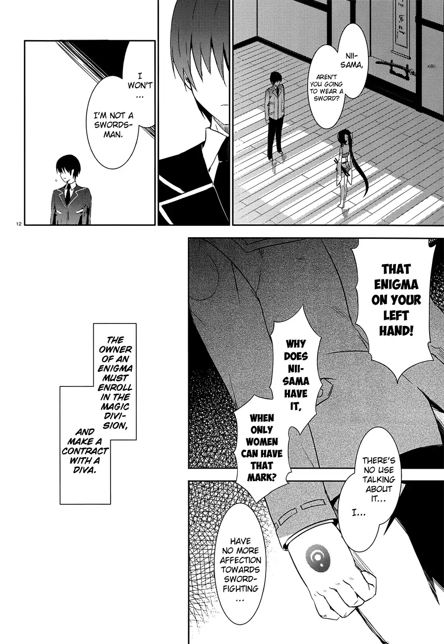 Magika no Kenshi to Shoukan Maou chapter 1 page 13