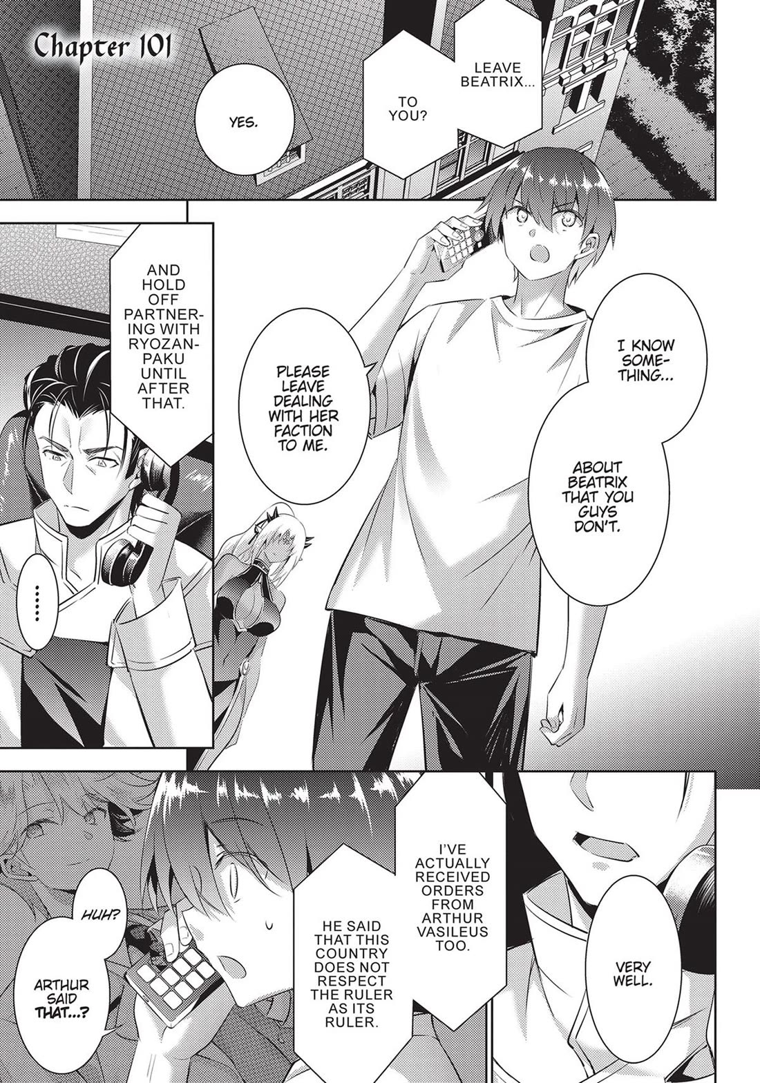 Magika no Kenshi to Shoukan Maou chapter 101 page 1