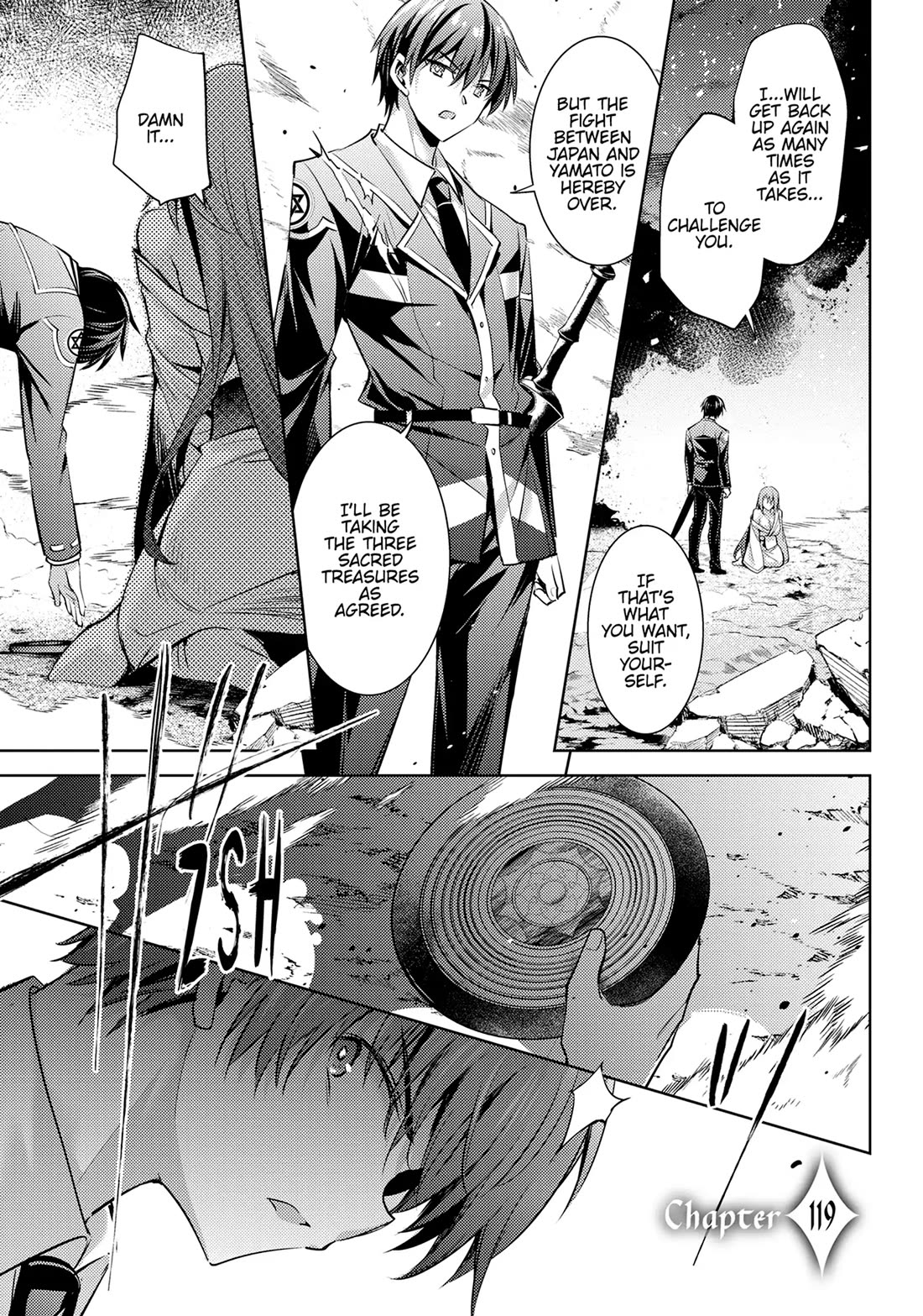 Magika no Kenshi to Shoukan Maou chapter 119 page 1