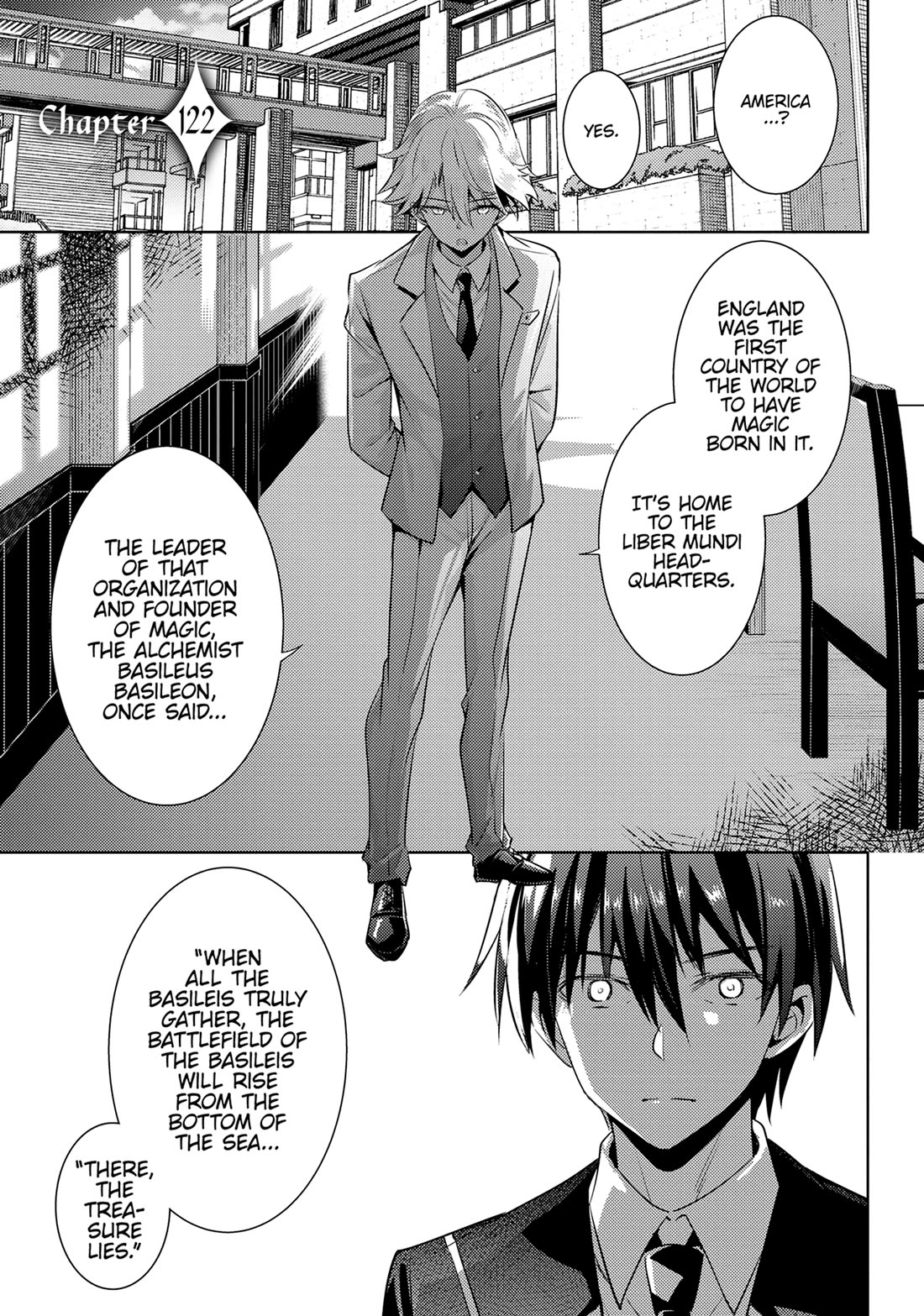 Magika no Kenshi to Shoukan Maou chapter 122 page 1