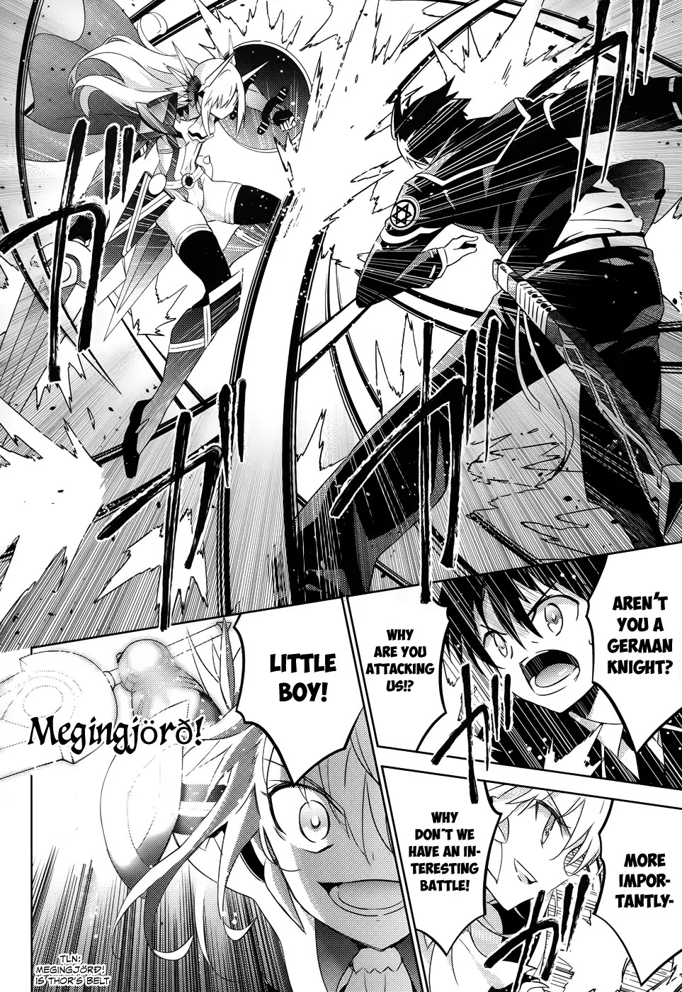 Magika no Kenshi to Shoukan Maou chapter 21 page 14