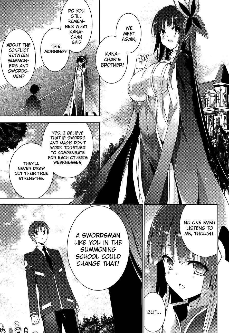 Magika no Kenshi to Shoukan Maou chapter 3 page 10